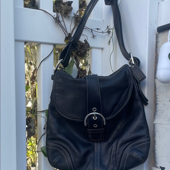 Coach Black Leather soho Shoulder Bag - Picture 1 of 5